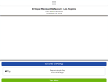 Tablet Screenshot of elnopalmexicanlosangeles.com